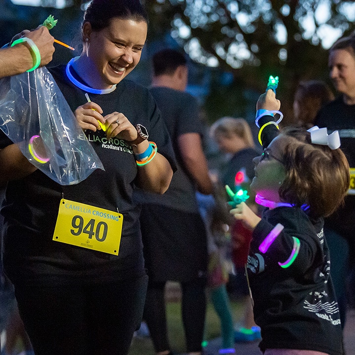 Camelia Crossing Gleaux Run participants