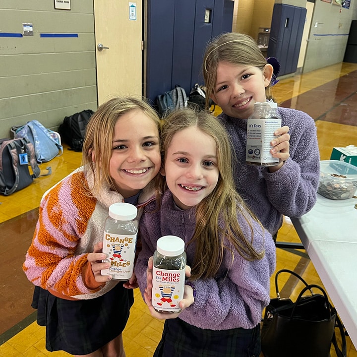 Change for Miles donation