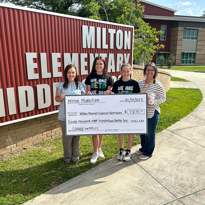 Change for Miles donation