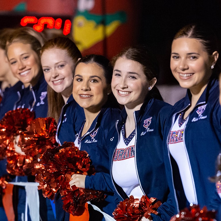 cheerleaders at Camellia Crossing
