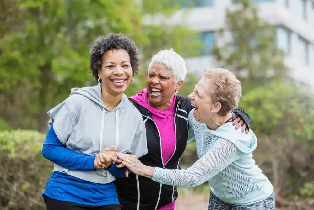 group of women with workout gear